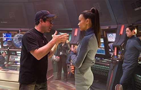 J.J. Abrams sur le plateau de Star Trek