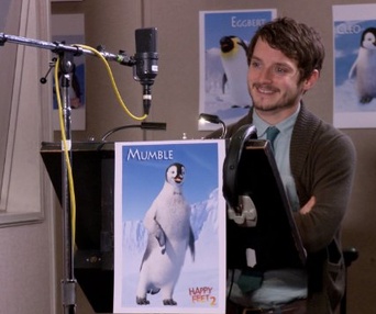 Sur le plateau du film Happy Feet Two