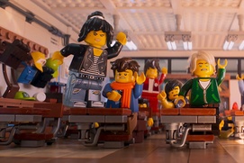 Une scène du film The LEGO Ninjago Movie