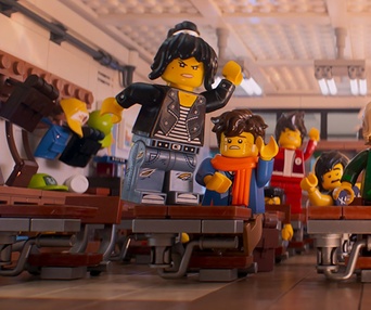 Une scène du film The LEGO Ninjago Movie