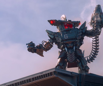 Une scène du film The LEGO Ninjago Movie