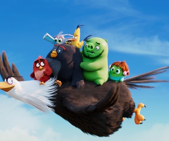 Une scène du film The Angry Birds Movie 2