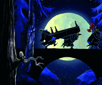 Scène du film Les trois brigands