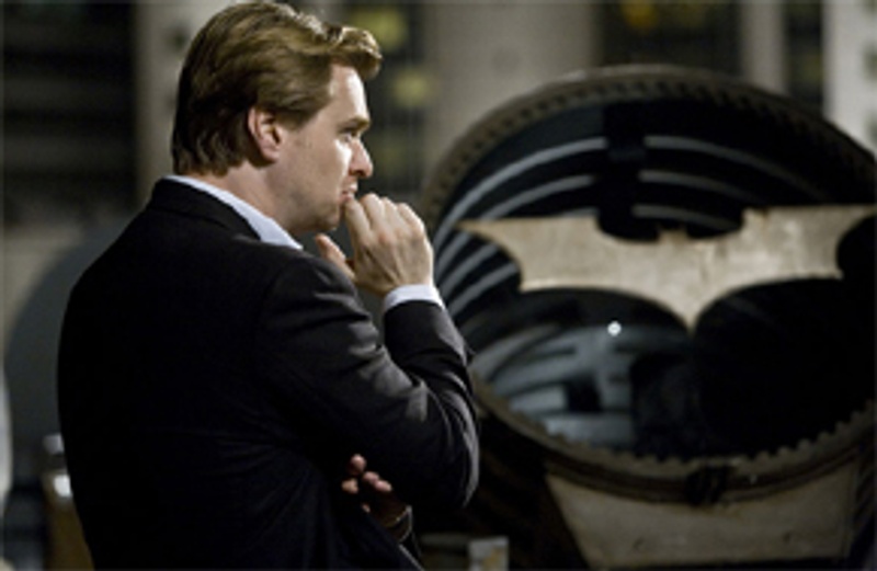 Christopher Nolan sur le plateau de Le chevalier noir