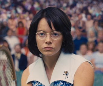 Une scène du film Battle of the Sexes