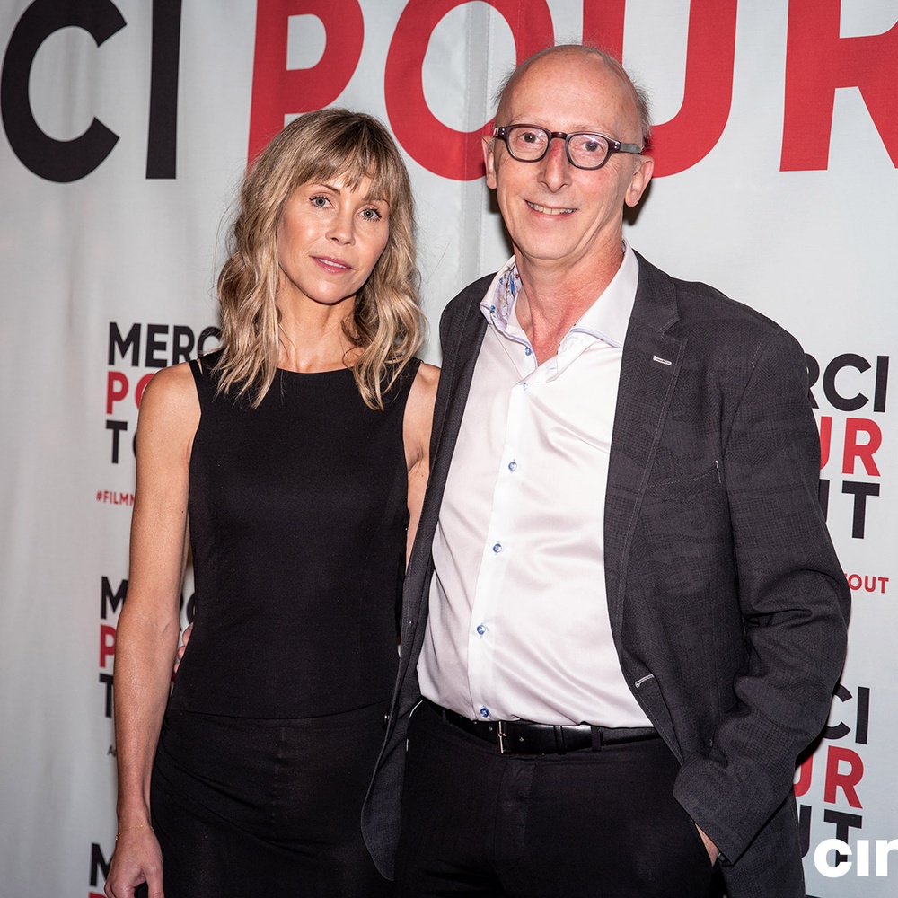 Sur le tapis rouge du film Merci pour tout
