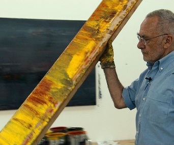 Une scène du film Gerhard Richter Painting