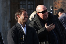 Sur le plateau du film Le poil de la bête