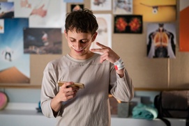 Une scène du film Five Feet Apart Une scène du film Five Feet Apart