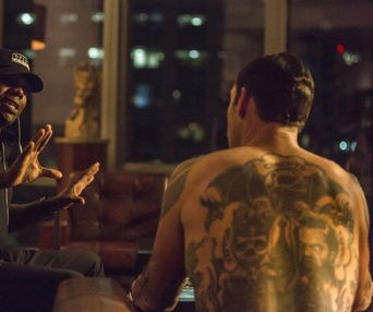 Sur le plateau du film The Equalizer