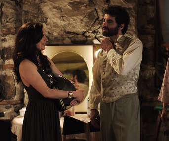 Une scène du film Le baiser du barbu