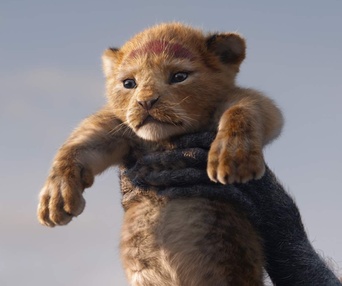 Une scène du film The Lion King