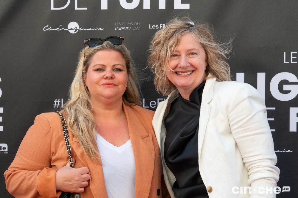 Sur le tapis rouge du film Lignes de fuite