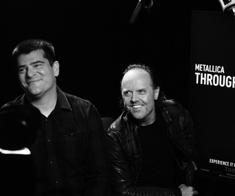 En tournée pour le film Metallica Through the Never
