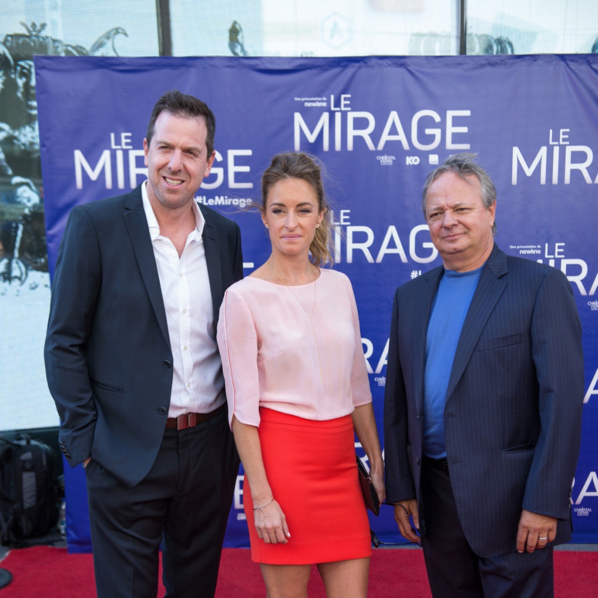 Sur le tapis rouge du film Le mirage