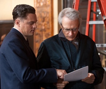Sur le plateau du film J. Edgar