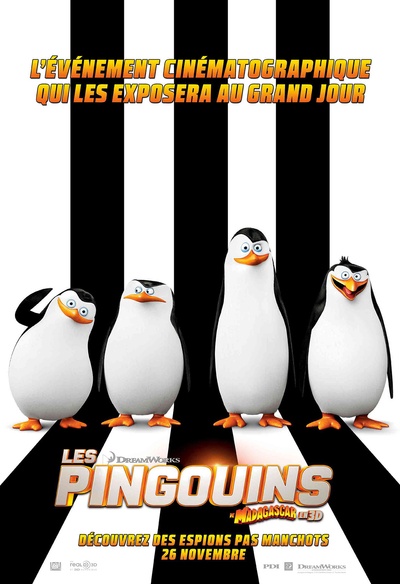 Affiche du film Les pingouins de Madagascar