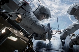 Une scène du film Gravity Une scène du film Gravity