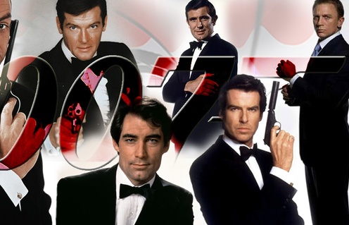 Les acteurs ayant incarné l'agent 007 au cours des 50 dernières années