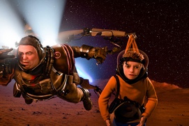 Une scène du film Mars Needs Moms