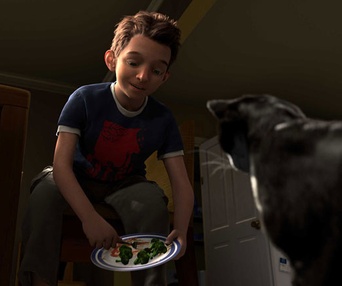 Une scène du film Mars Needs Moms