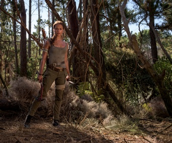 Une scène du film Tomb Raider