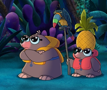 Une scène du film Toupie et Binou, le film