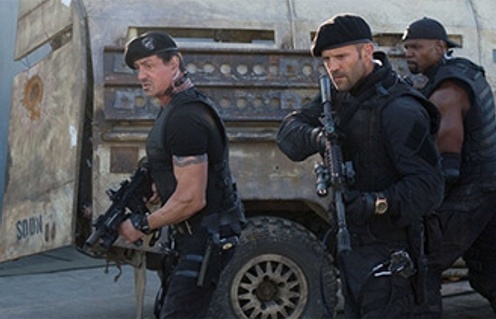 Une scène du film The Expendables 2