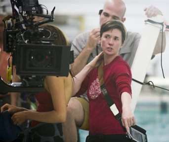 Sur le plateau du film Carrie