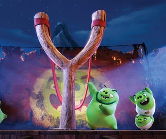 Une scène du film The Angry Birds Movie
