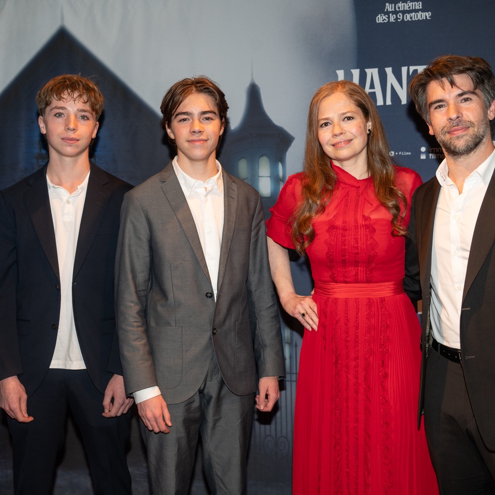 Guillaume Lespérance (producteur du film) et sa famille