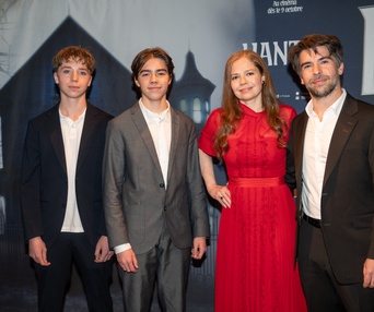 Guillaume Lespérance (producteur du film) et sa famille