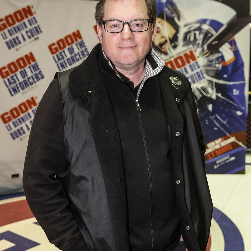 Sur le tapis rouge du film Goon: Last of the Enforcers