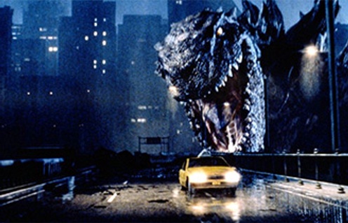 Une scène du film Godzilla
