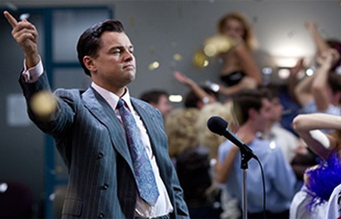 Une scène du film The Wolf of Wall Street