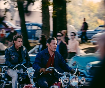 Une scène du film The Bikeriders