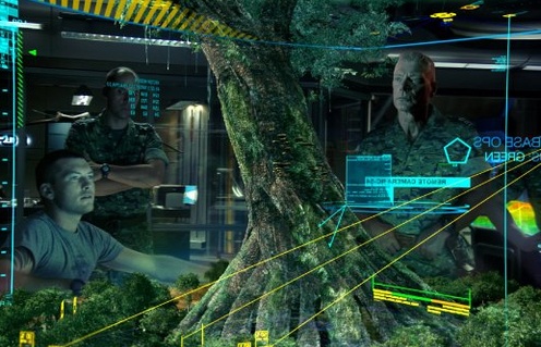 Sam Worthington et Stephen Lang dans Avatar