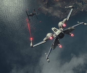 Une scène du film Star Wars: The Force Awakens