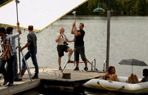 Sur le plateau du film Y'en aura pas de facile