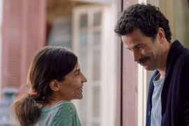 Une scène du film Le bleu du caftan