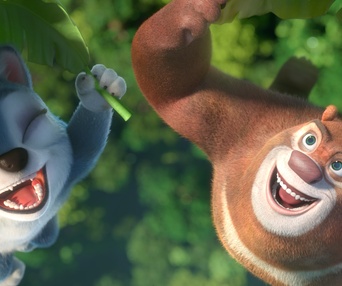 Une scène du film Les ours Boonie : L'aventure préhistorique