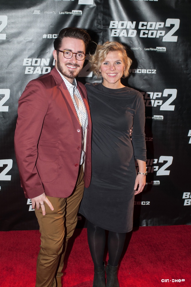 Sur le tapis rouge du film Bon Cop Bad Cop 2