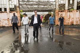 Une scène du film The  Losers