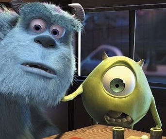 Une scène du film Monstres, inc.
