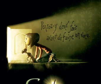 Affiche en français du film Coraline