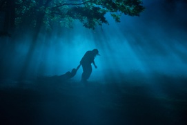 Une scène du film Leatherface