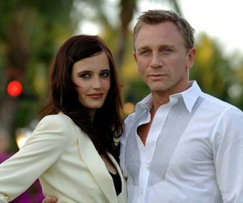 Eva Green et Daniel Craig dans Casino Royale