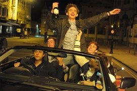 Une scène du film The Riot Club Une scène du film The Riot Club