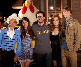 Sur le plateau du film Fun Size