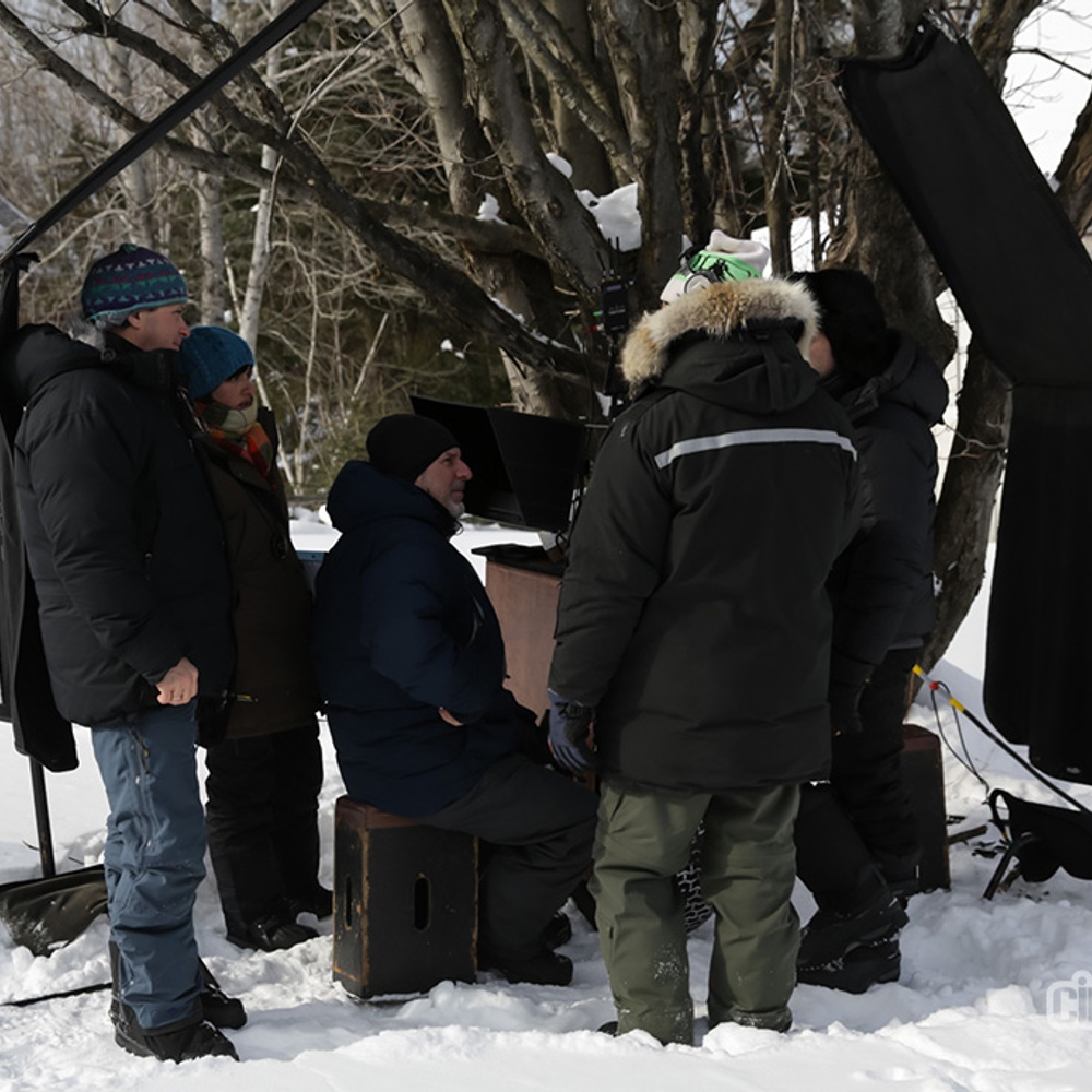 Sur le plateau du film Chasse-Galerie